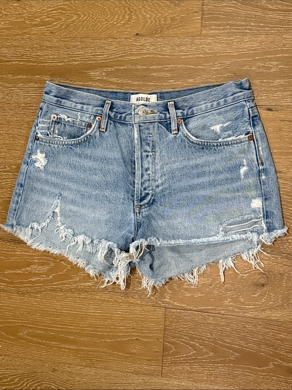 Agolde | Parker Vintage Denim Cutoffs Size 28